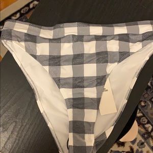 High Waisted Checkered Bikini Bottoms